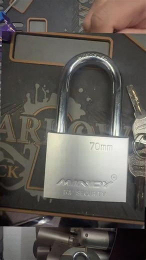 (129)Mindy 70mm slider core padlock #locksmith #locksport #uklocksport
