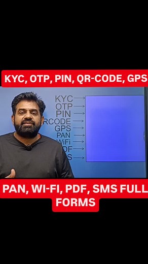 What is the full form of the following? OTP, PIN, GPS, QR-CODE... #fullform #fullforms #knowledge #onetimepassword #personalidentificationnumber #knowyourcustomer #viralreels #treandingreels #viralfbpost #viralmaths #reels @mathswalaamitsir | mathswalaamitsir