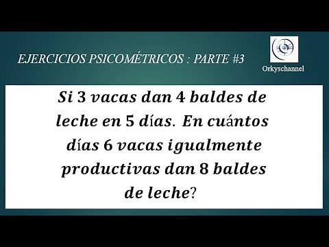 PSYCHOMETRIC EXERCISES: THIRD PART