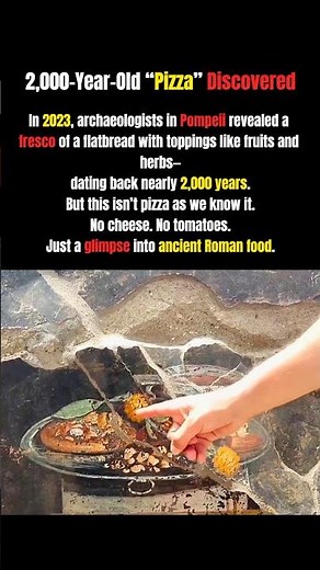 2,000-Year-Old “Pizza” Discovered in Pompeii