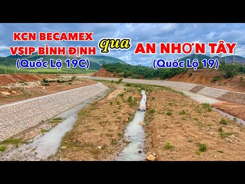 ROAD FROM QL19C THROUGH QL19 | BECAMEX VSIP BINH DINH INDUSTRIAL PARK THROUGH NHON TAN (QL19)
