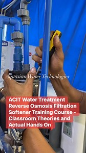LEARN Water Treatment Reverse Osmosis Filtration Softener Operation and Maintenance, RO machine setup, installation, RO Reject recycling, Advanced Control Panel wiring, FRP rehab, RO membrane cleaning, Water testing. | ACIT Center for Water Excellence