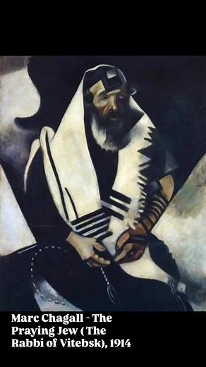 Marc Chagall - The Praying Jew ( The Rabbi of Vitebsk), 1914 | Contemporary Art