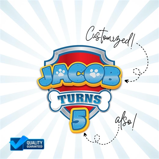 Personalized Paw Patrol Birthday Sign, Custom Birthday Boy PNG, Dog Birthday Boy, Family Dog PNG, Family Birthday Design, Gift for Kids - Etsy UK