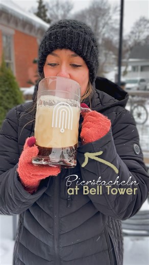 Bell Tower Brewing Co. on Instagram: "Kent’s 3rd Annual Snow Day is back, and we’re celebrating the cold the best way we know how, with Bierstacheln from 12–6pm on Saturday, January 24th. If you’ve never tried it, Bierstacheln is a traditional winter ritual where a hot metal poker is plunged into a cold beer, instantly caramelizing the sugars and creating a warm, foamy head with rich, toasty flavor. It’s part spectacle, part tradition, and perfect for a winter day. Snow Day is all about leaning 