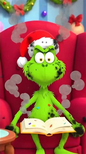 grinch wanted to read #cartoon #funny #grinch #reading