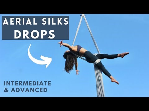 5 Dramatic Aerial Silks Drops | Beginner/Intermediate/Advanced Drops - Aerial Fitness Daily
