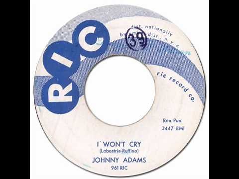 JOHNNY ADAMS - I Won't Cry [Ric 961] 1959