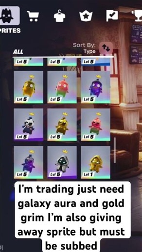 Trading and give away sprites