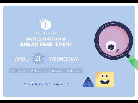 Jewish Interactive | Email GIF Event Invitation