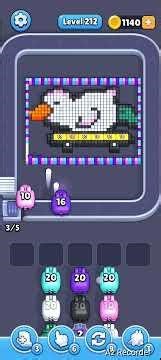 Pixel Flow _ Level 211,212 #games #gaming #mobilegame #pixelflow #sorts #sortpuzzlegame