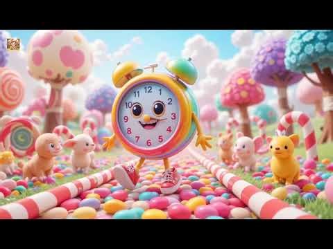 Tick-Tock Clock Adventures In Garden of Fun!⏰ #youtubekids #nurseryrhymes #cartoon #kidssong #clock