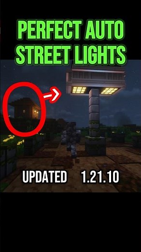 BEST EASY LIGHTS Minecraft 1.21 + Automatic Street Light or Minecraft Lamp Post 🔥 FOR SURVIVAL! ⚒️