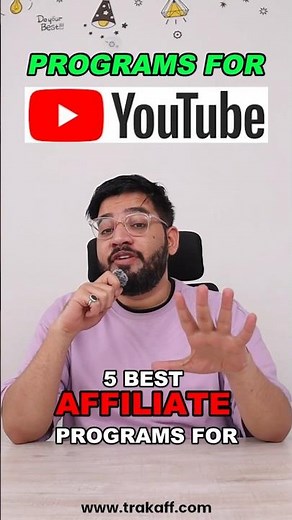 5 Best Affiliate Programs For YouTube Channels