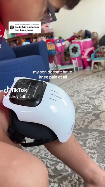 Replying to @Boommaker love this comment thanks for sharing also my son isn’t in any pain either, we are using this knee massager as a preventative tool to help him recover because your body takes a beating after being at the park all day every other weekend year round… #baseballtiktoks #kneemassager #tiktokshoplabordaysale #baseballboys #baseballmomlife
