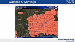 3.8K views · 12 reactions | Here is the latest NWS Jackson weekly weather briefing for today. Highlights: - Dangerous heat today (Heat advisory in effect through 7PM) - Rain/storm chances through next week - Tropical Outlook (Hurricane Beryl) | US National Weather Service Jackson Mississippi | Facebook