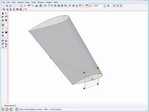 Sketchup tutorial - wing cross sections