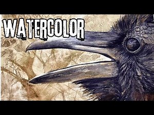 Raven Mastery Watercolor Tutorial for Halloween Enthusiasts