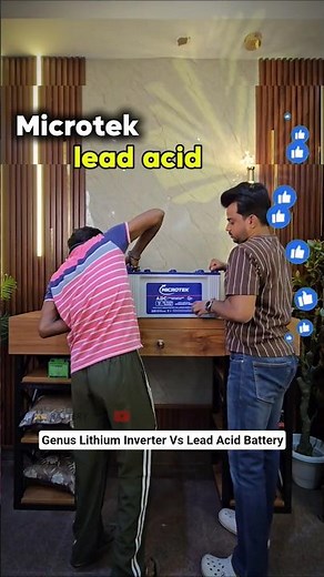 Genus Maxilion vs Microtek Lead Acid Battery का किया BACKUP TEST | Lithium vs Lead Acid #shorts