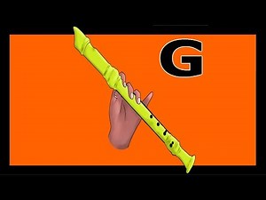 The easiest and most beautiful song for recorder. Tutorial with HD animation.