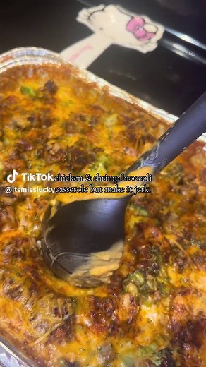 Jerk Chicken & Shrimp Broccoli Casserole Recipe