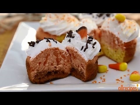 How to Make Candy Corn Cupcakes | Halloween Recipes | Allrecipes.com