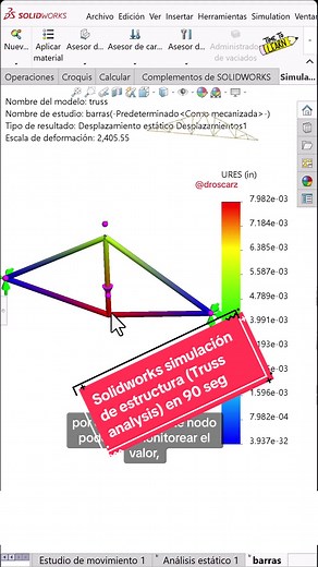 Solidworks: Simulación de Estructura en 90 segundos