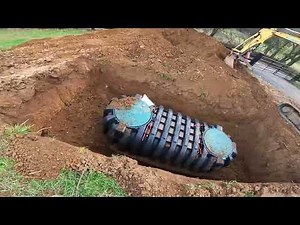 installing infiltrator septic tank and pump tank