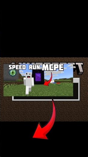 #minecraft Speedrun but I game mod creative MCPE