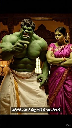 Hulk vs. Devi 😖 #hulk #shorts #veo3 #funny