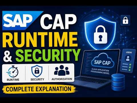 What is SAP CAP Runtime & Security? | Complete Beginner Guide | SAP CAP Tutorial