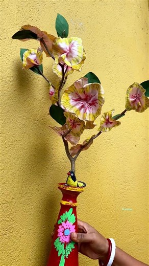 ছেঁড়া কাপড় আগুনে পুড়িয়ে ১০০ টাকার ফুল ।Cloth flower making ।#shortsvideo