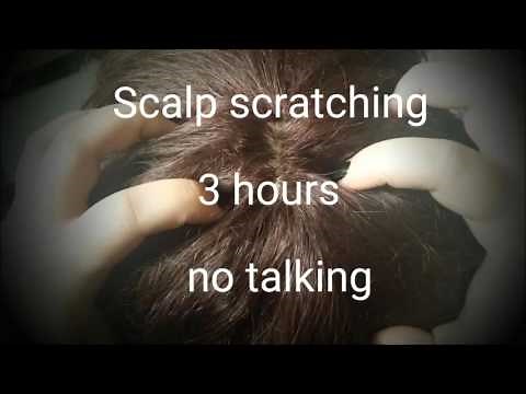 ASMR: 3 HOURS of binaural SCALP SCRATCHING- no talking- requested