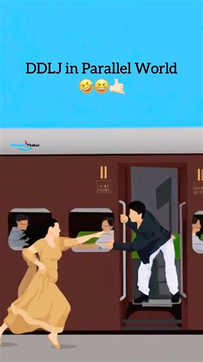 DDLJ in Parallel World 🌍 | Don’t Laugh 😆 Challenge | Shahrukh khan | Comedy Memes #shorts #anime