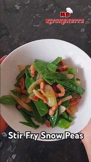 Easy Stir Fry Snow Peas Recipe 🫛 😋 👩‍🍳 #stirfry #vegetables #recipe #food #homemade #cooking #howto