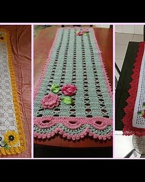 Granny Crocheting Handknitted Table Mat Table Runner Design