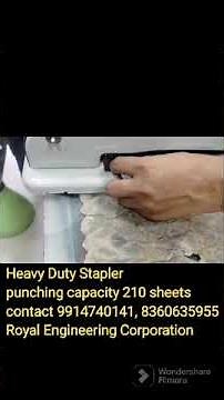 Heavy Duty Kangaro Stapler for 210 sheets Model-HD-23L24 FL