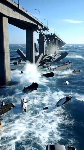 Bridge Shattered by Earthquake & Tsunami – Unbelievable Destruction!