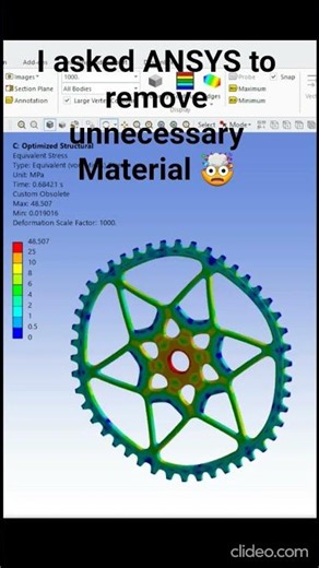 How ANSYS makes parts lighter #Simulation #shorts #ansys
