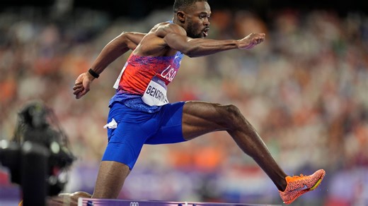 What are the top 10 times in the 400-meter hurdles? See where Rai Benjamin ranks