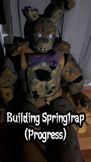 Making Springtrap Cosplay | WIP Timelapse (Almost done!!) #fnafspringtrap #fnaf2movie #fnafcosplay