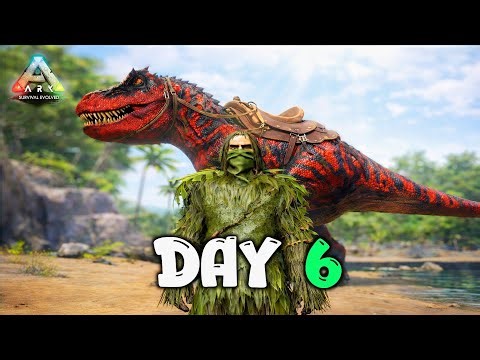 ARK Survival Evolved Day 6 – Preparing for a T-REX! 🦖🔥
