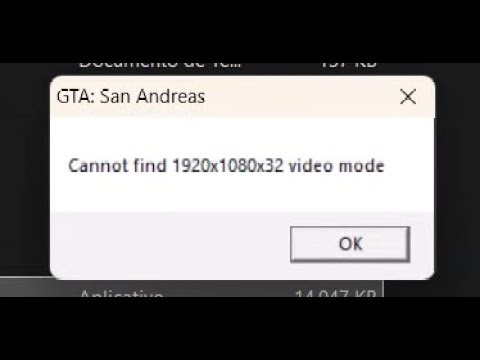 Como resolver o erro "Cannot find 1536x864x32 video mode" GTA SA (PT-BR)