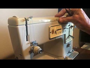 Singer Stylist 457 sewing demo