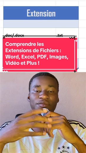 Comprendre les Extensions de Fichiers : Word, Excel, PDF, Images, Vidéo et Plus ! #informatiquefacile #FormationBureautique #AstucesPC #FichiersEtExtensions