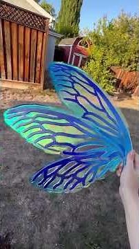 Quick tutorial on how to make flapping fairy wings. #fairywings #fairies #cosplay #cosplayer #diy