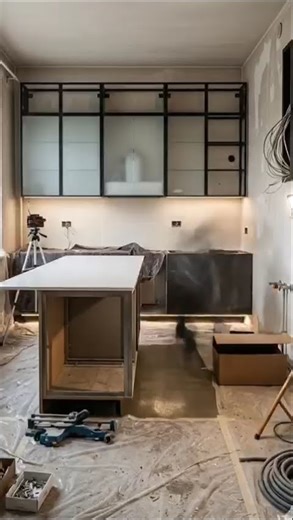 Luxury Glass Kitchen Transformation | Modern Minimalist Renovation