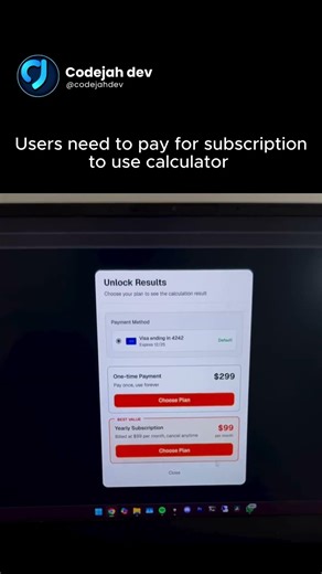 Calculator App With Subscription (Genius Or Not?) #dev #build #shorts