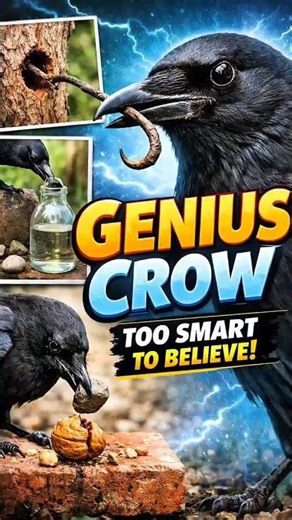 Genius Crow Caught on Camera #shorts #shortvideo