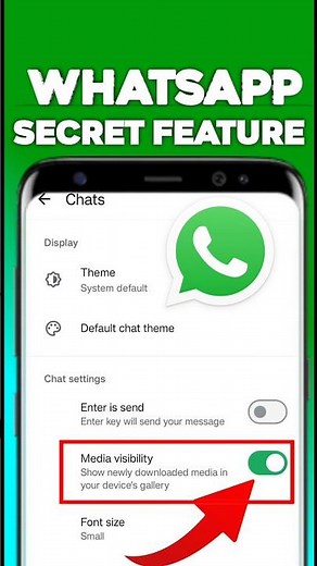 WhatsApp Secret Feature | Turn ON/OFF Media Visibility in WhatsApp | WhatsApp viral Feature 2026